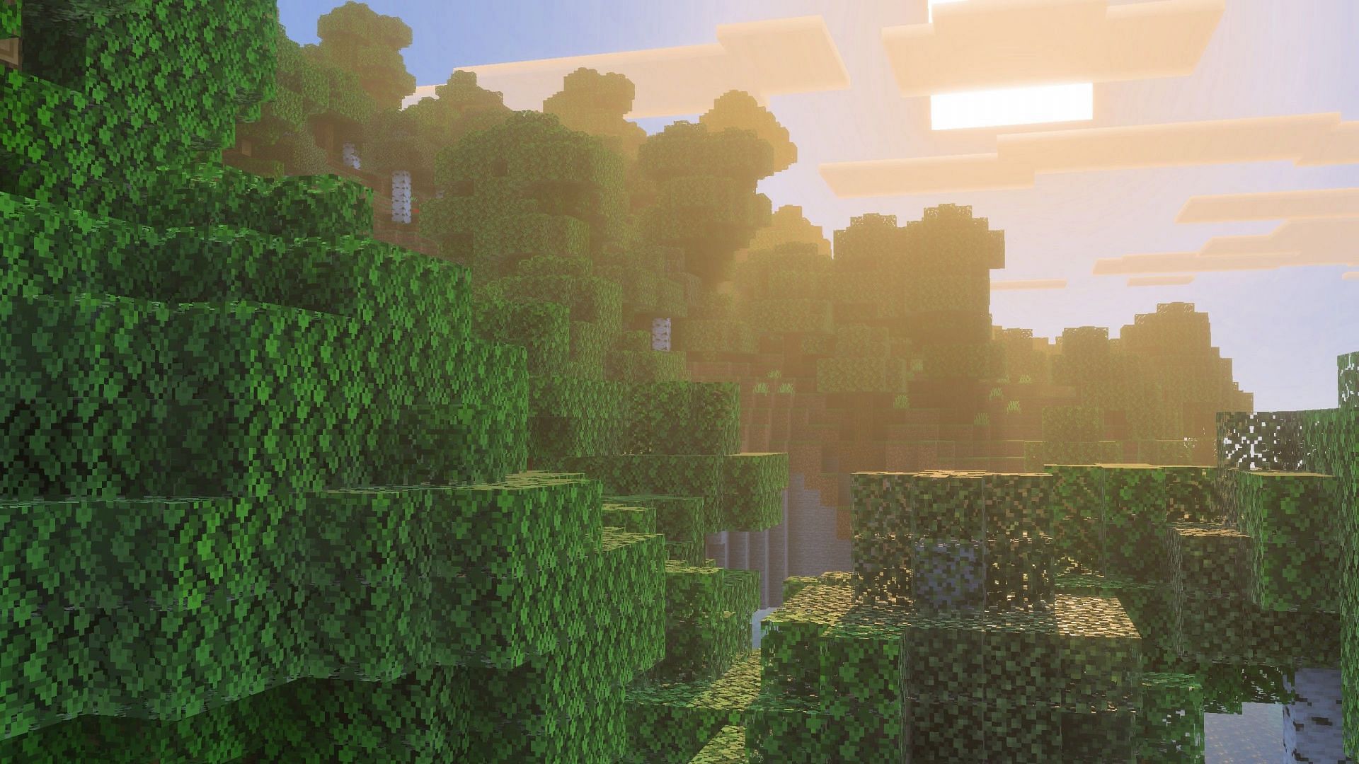 Vibrant Visuals is a complete visual overhaul coming to Bedrock Edition with the game drop (Image via Sportskeeda Gaming || Mojang Studios)